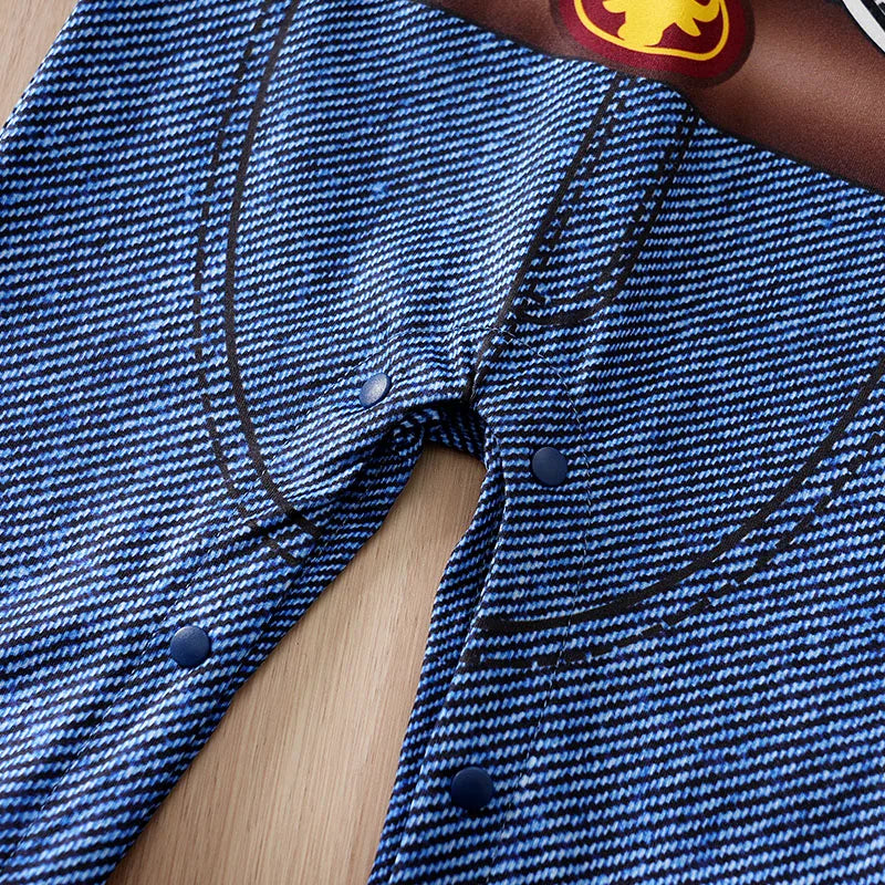 Body Bebé Woody - Estampado de Chaleco de Vaca Vaquero