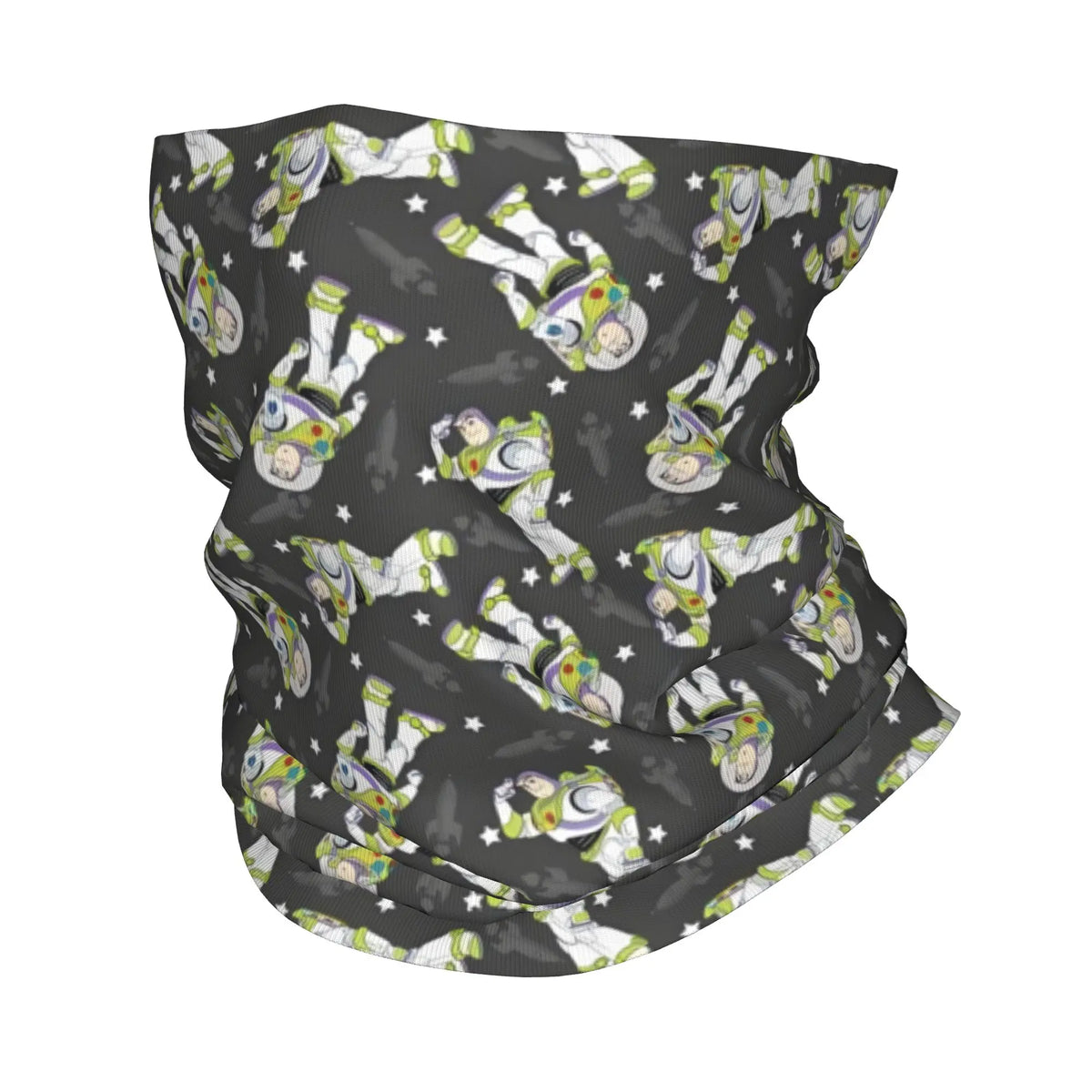 Buzz Lightyear Bandana - Repeated Pattern Grey Background Stars
