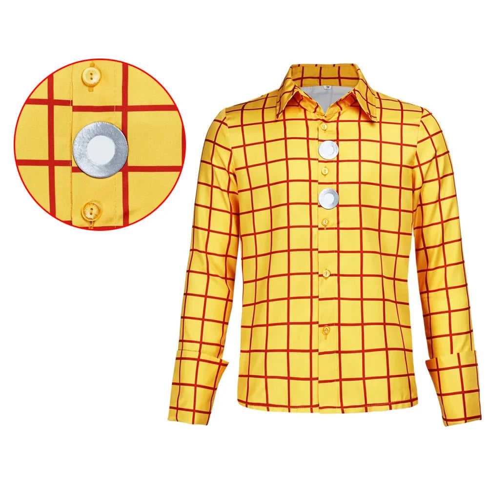 Woody-Kostüm – Damen-Kuhbandana-Helmdecken-Set