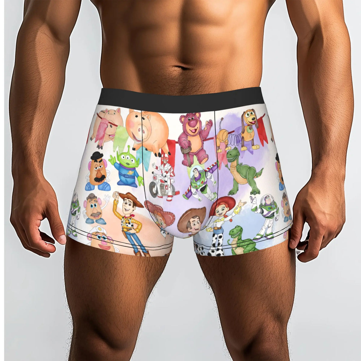 Toy Story Boxer-Kurzfilme – Komplettes Comic-Aquarell-Stil (Woody, Buzz, Jessie, Rex, Specki, Charlie Naseweis, Bully)