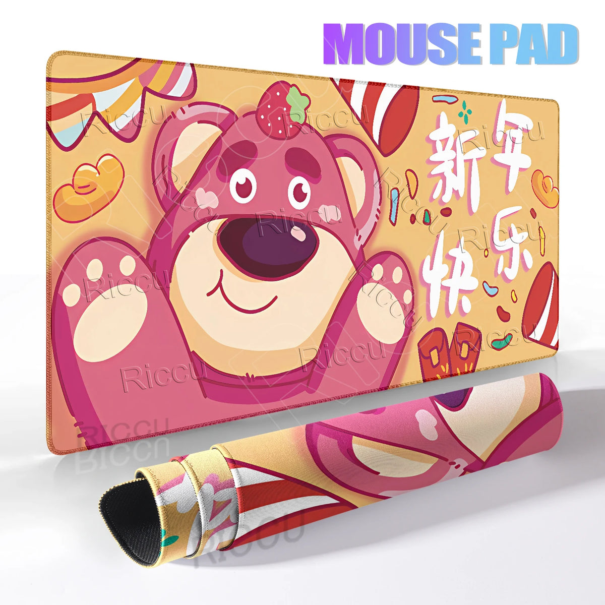 Lotso Mouse Pad - Chinese New Year, Orange Background