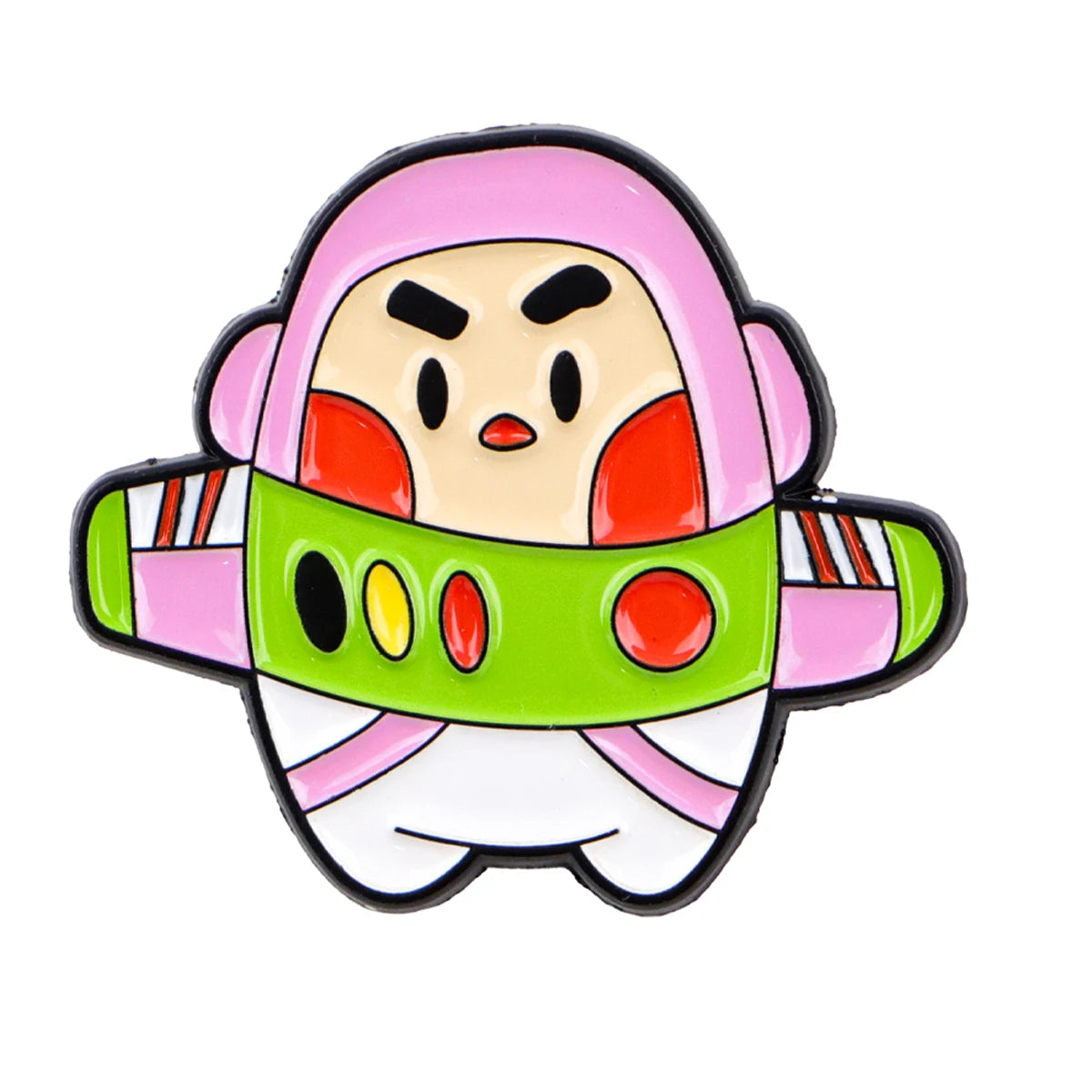 Buzz Lightyear-Anstecknadel – Chibi Rundporträt