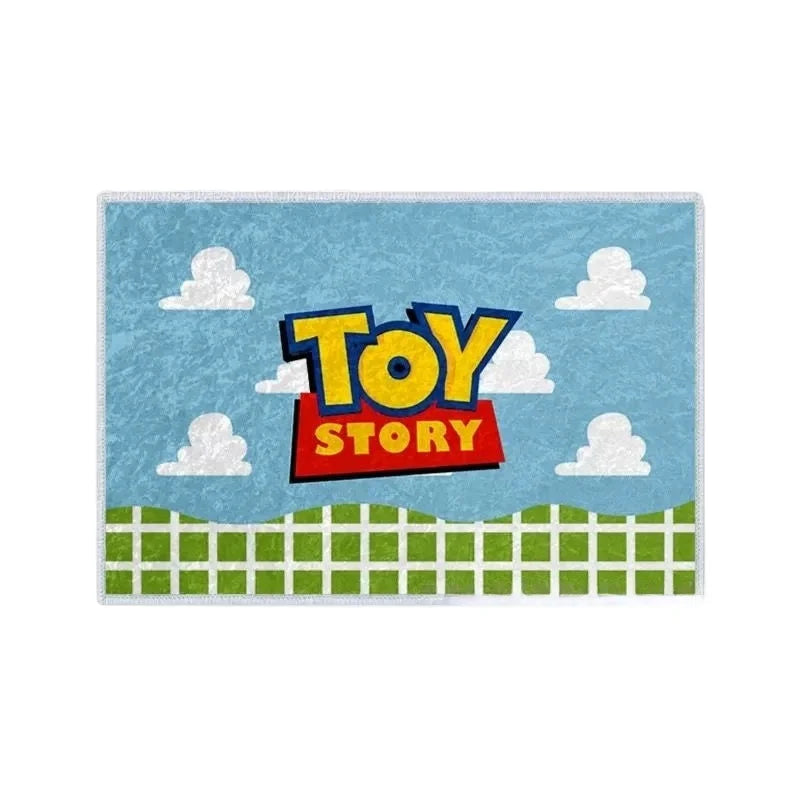 Toy Story Bath Mat - Green Fence Sky Background Logo