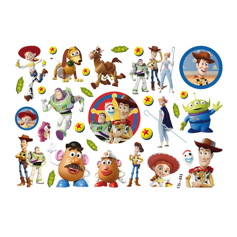 Toy Story Tattoo – Mehrcharakter-Brett-3D-Rendering des Films CG-431