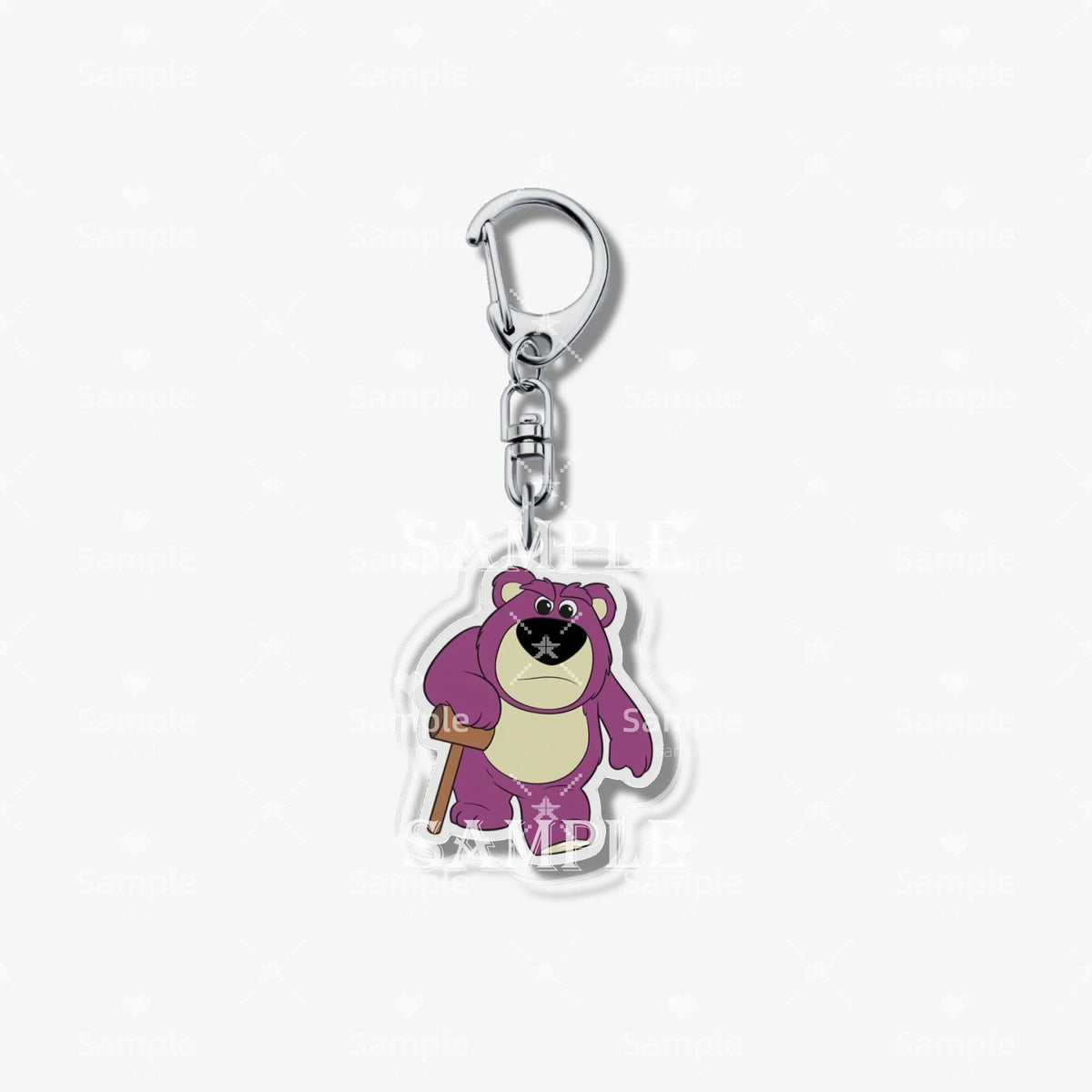 Lotso Schlüsselanhänger – Chibi Sonnenbrille & Stock