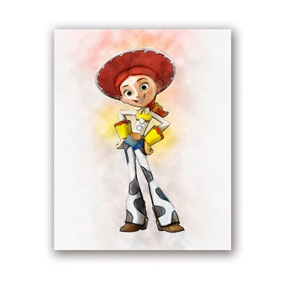 Jessie-Poster – Solo-Aquarellporträt