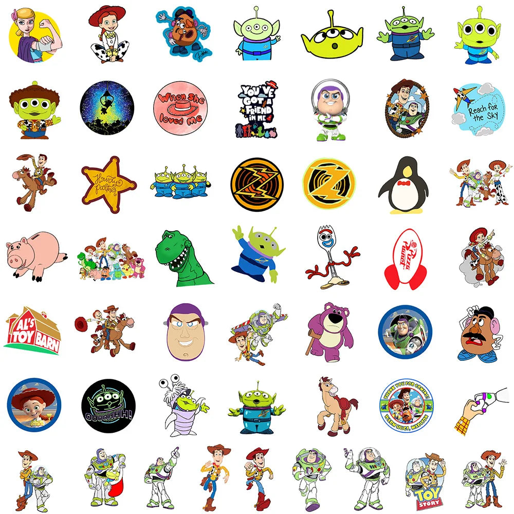 Toy Story Aufkleber – Multi-Charakter-Set, Als Spielzeugscheunen-Logo (30.10.50 Stück)