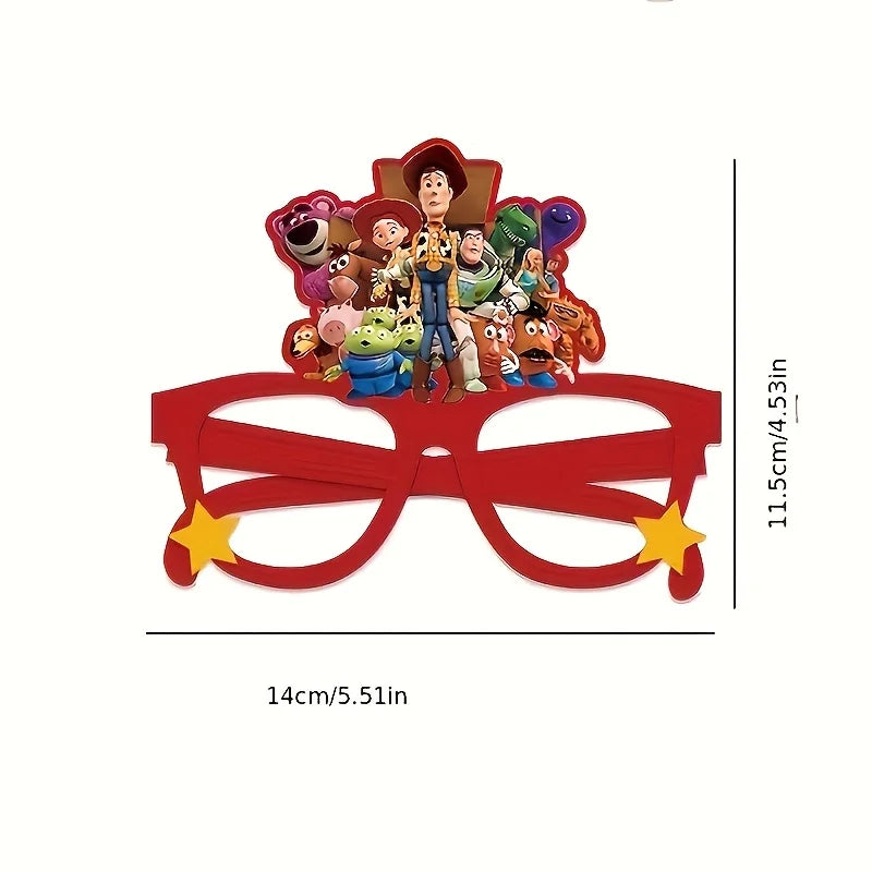 Gafas Photobooth Toy Story - Pack de 6 Accesorios para Fotos (Personajes Variados)