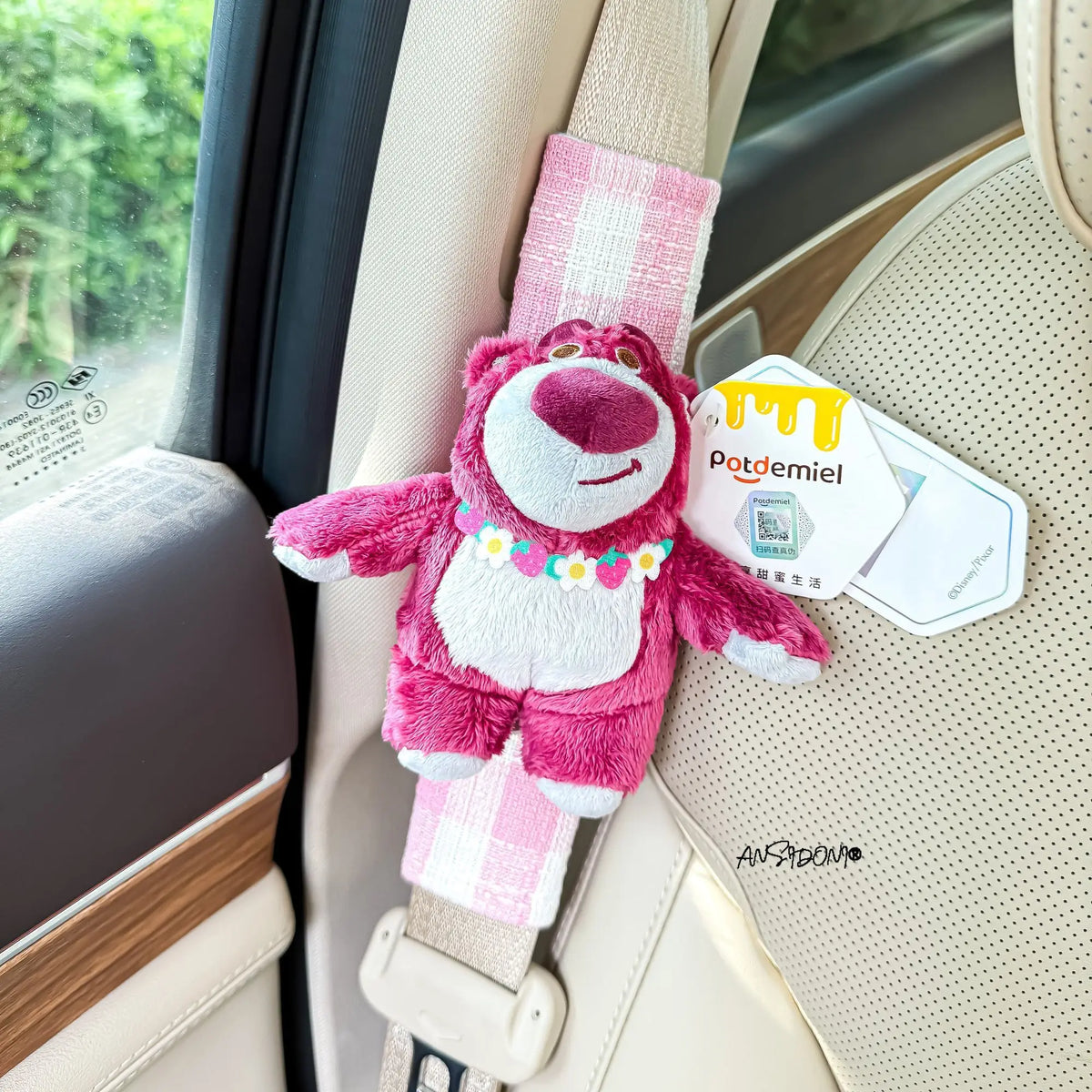 Lotso Sicherheitsgurtabdeckung – Azabu-Muster