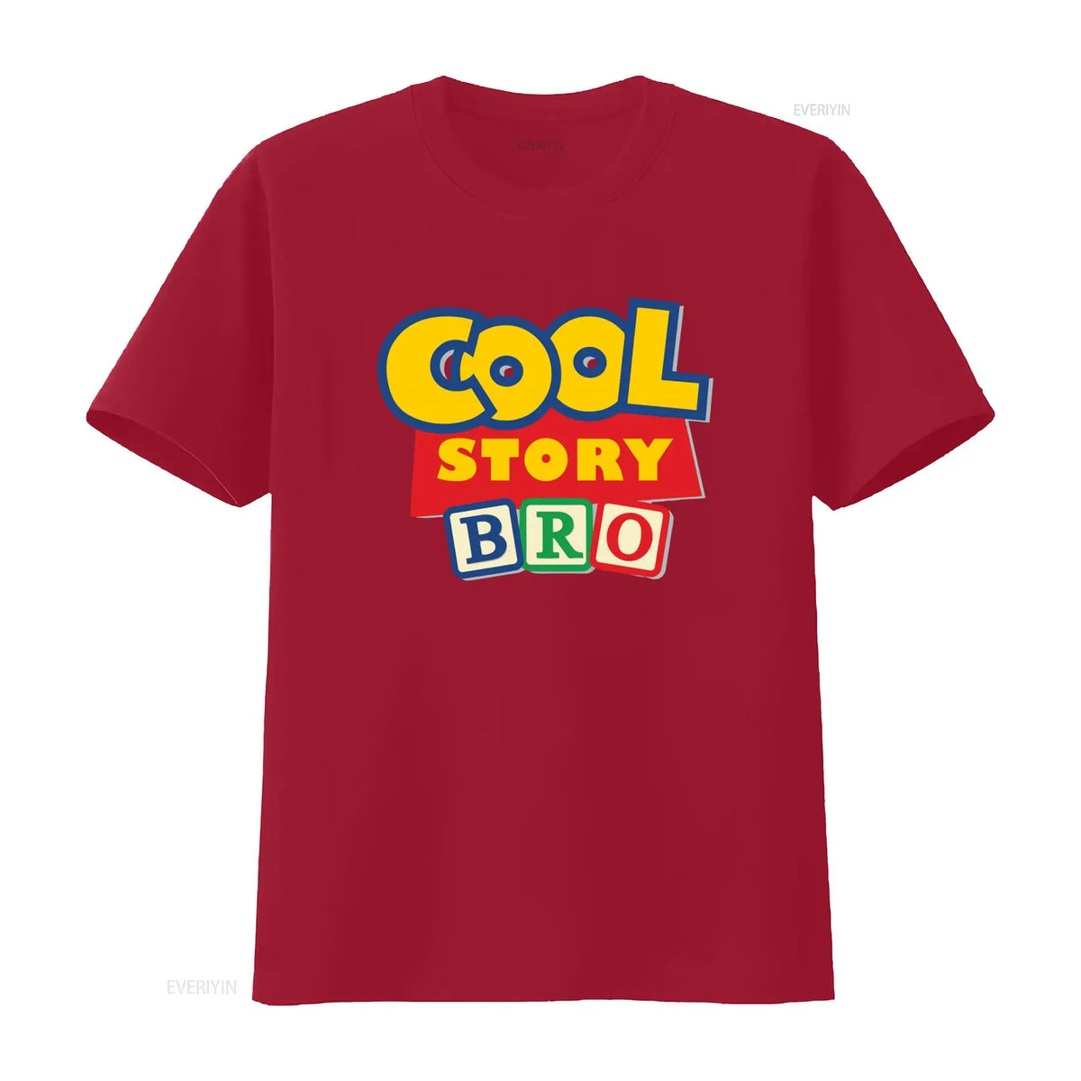 Toy Story T-Shirt - Humorous Text "Cool Story Bro"
