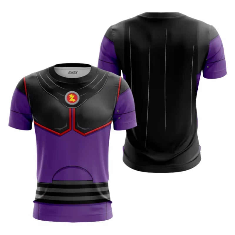 Zurg-Kostüm-T-Shirt – Lila Lightning Weave Print