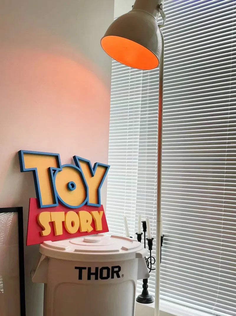 Toy Story 3D-Logo-Schild – Wanddekoration