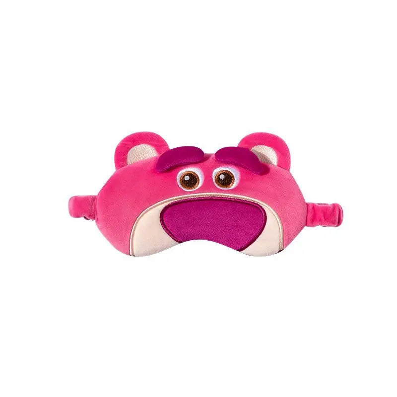 Masque de Sommeil Lotso - Visage Ours Rose
