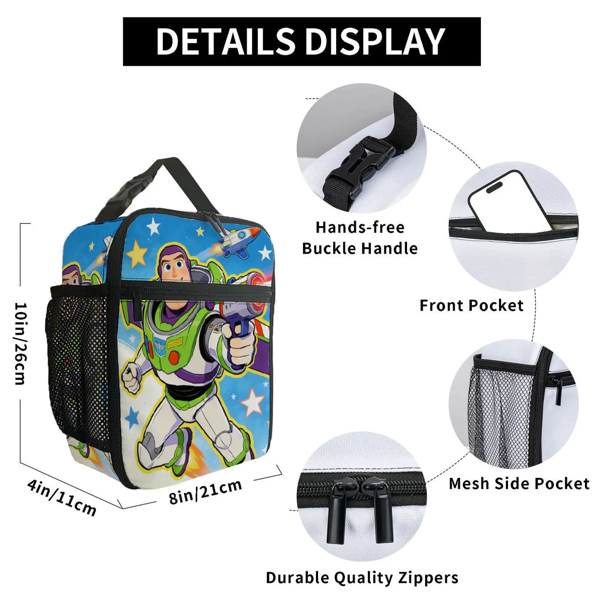 Buzz Lightyear Lunchbag – Starry Bottom Blaster Action