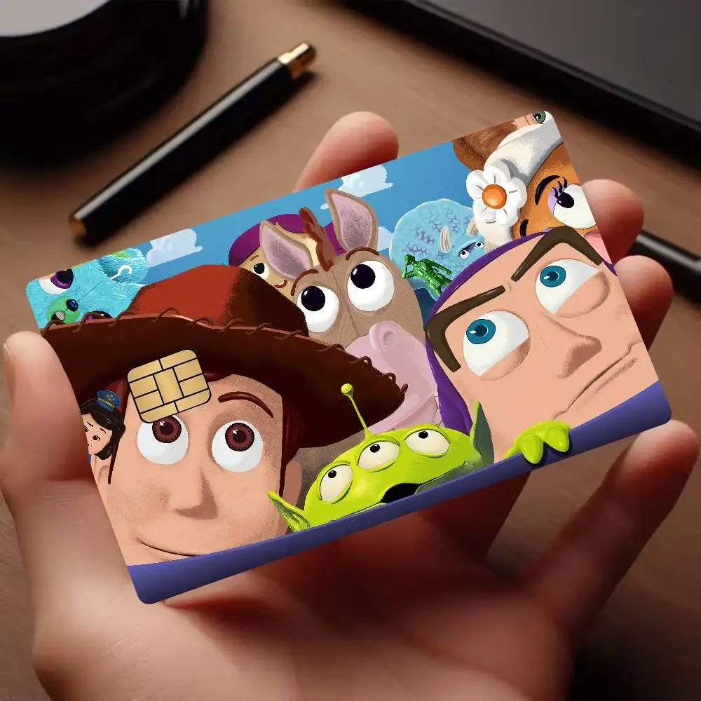 Toy Story Credit Card Skin - Woody Buzz Shepherdess Hair Stack Painted Portraits