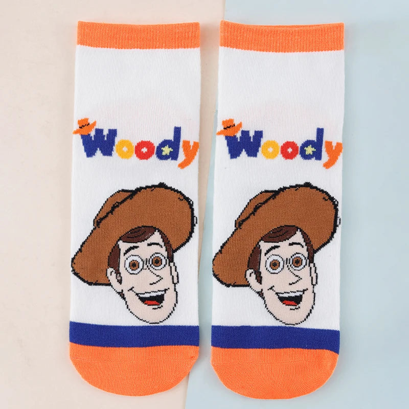 Calzini Woody Jessie e Alien - Confezione da 5 Paia Fantasie Viso Assortite