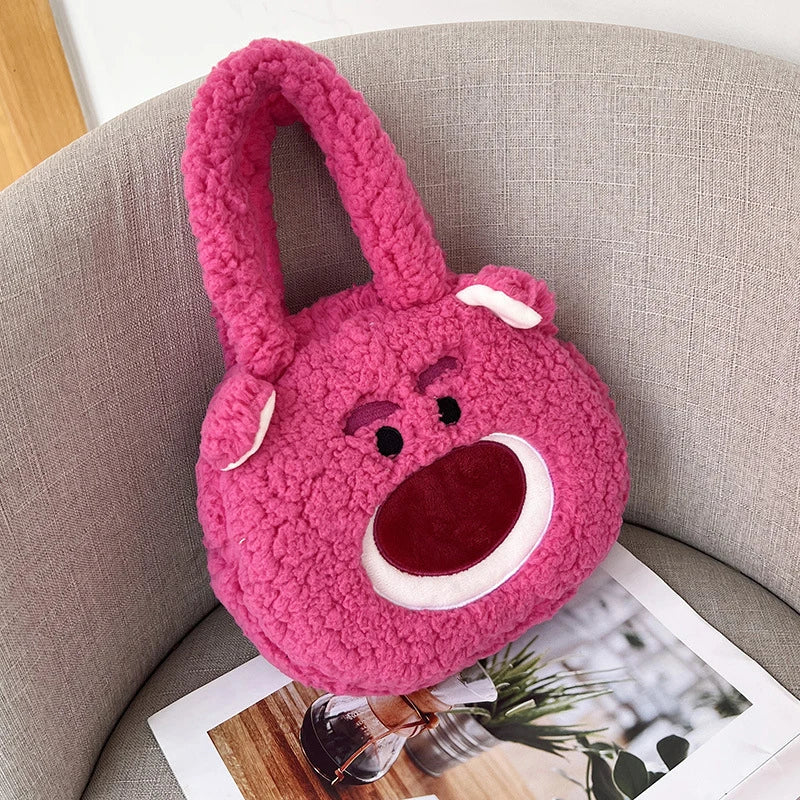 Lotso Handbag - Pink Plush Head Shape