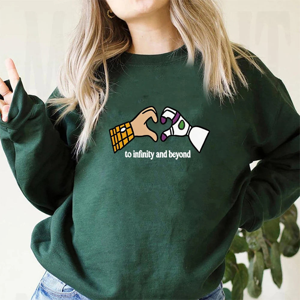 Woody and Buzz Sweatshirt – Heart Hands To Infinity and Beyond