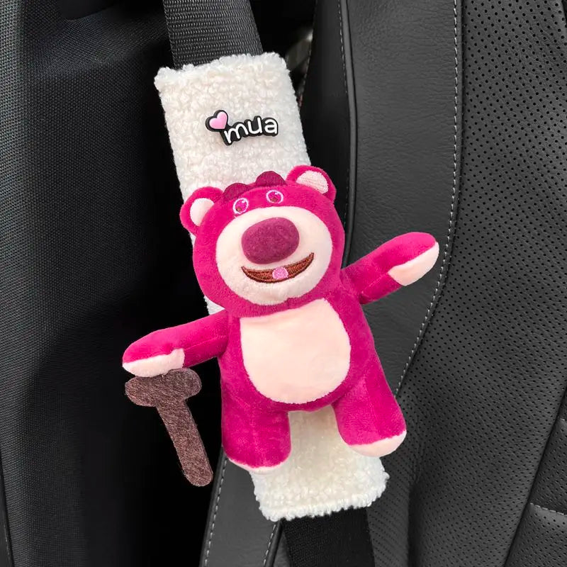 Lotso Sicherheitsgurtabdeckung – plüschig mit duftendem Stick