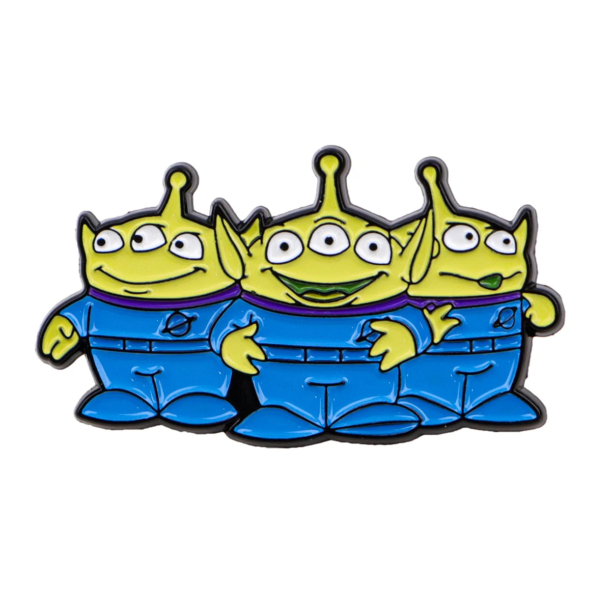 Spilla Alien Trio - Omini Verdi in Piedi