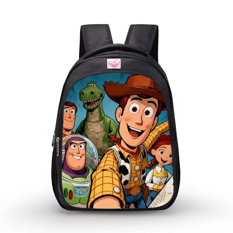 Toy Story Rucksack – Woody Rex Buzz Jessie Selfie Comicbuch-Stil