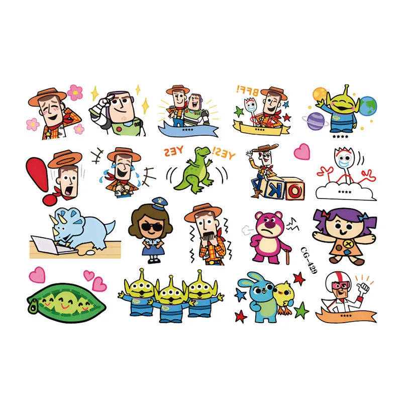 Toy Story Tattoo – Chibi-Stil Mehrcharakter-Brett CG-429