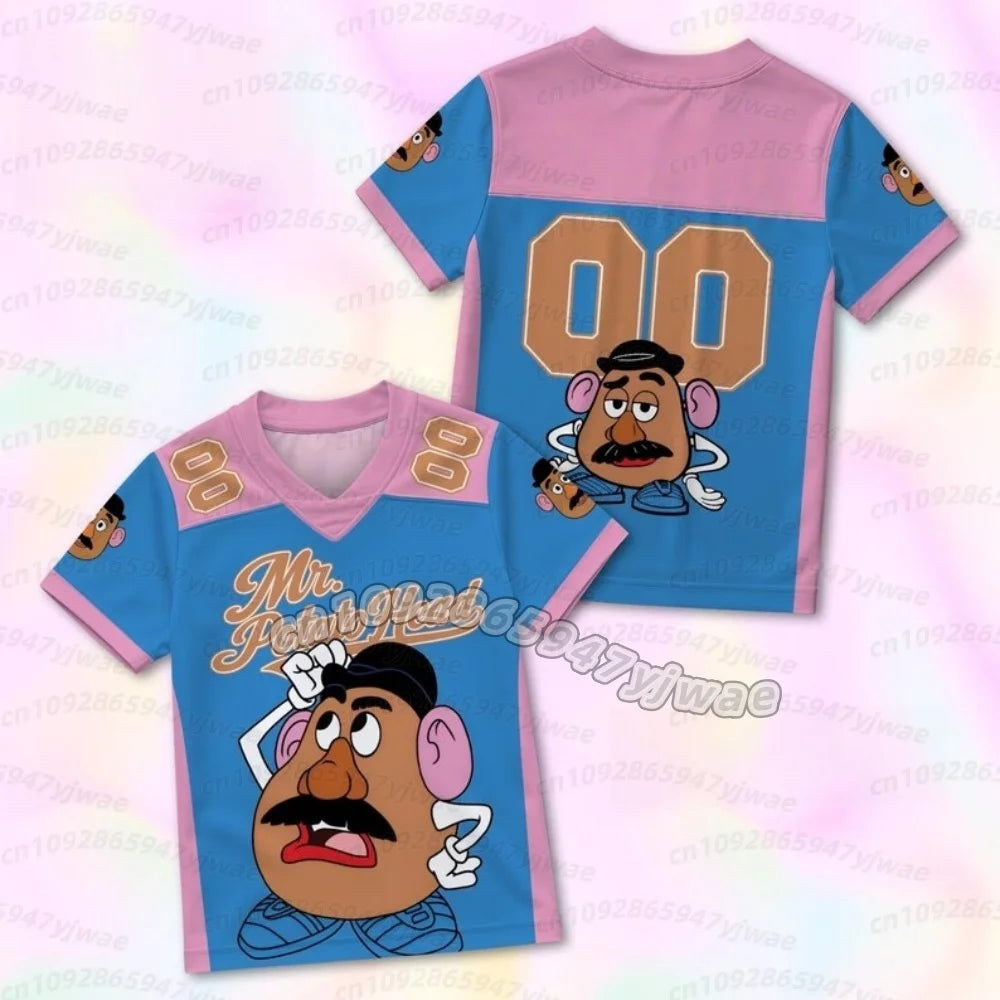 Charlie Naseweis T-Shirt – Blaues und pinkes Trikot