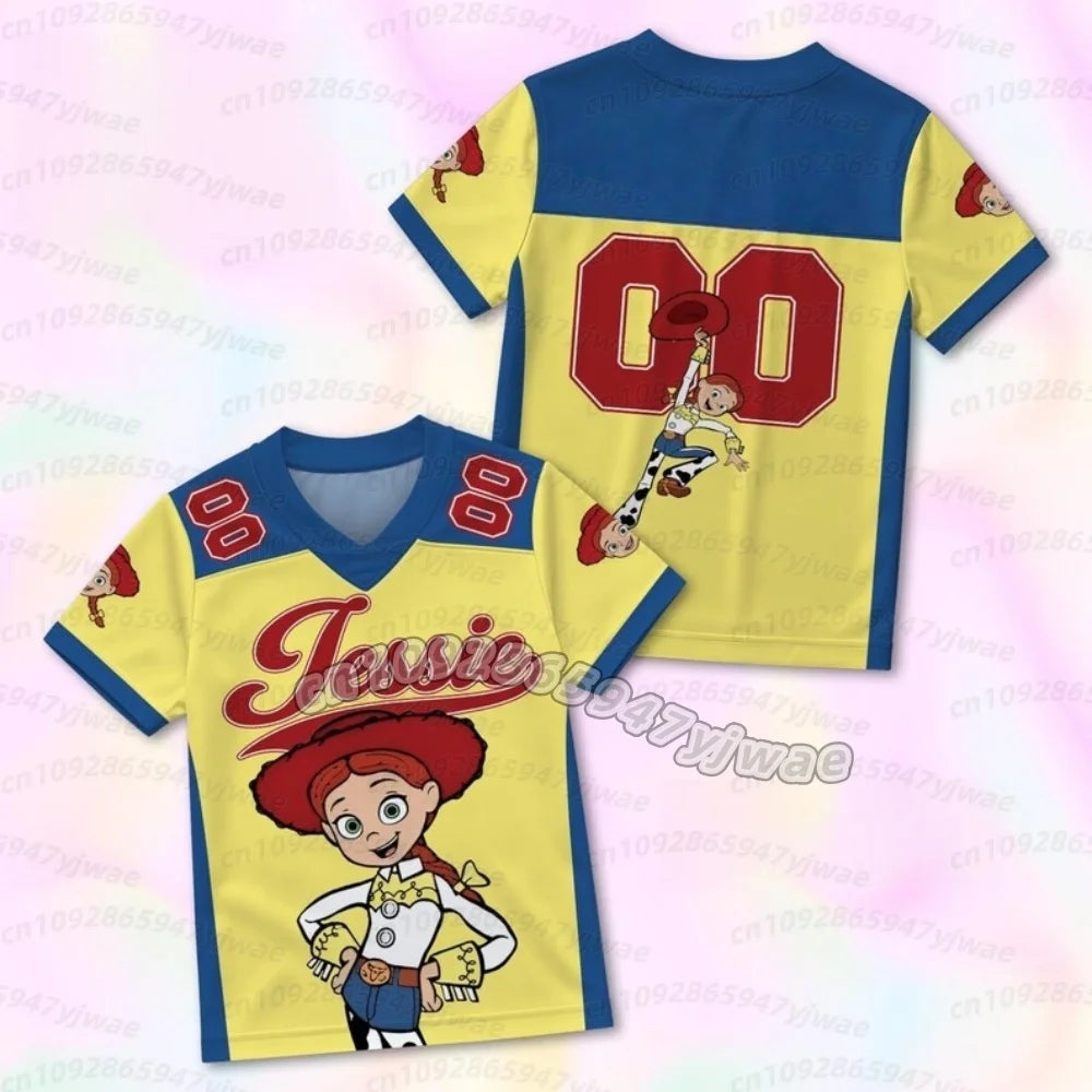 T-Shirt Jessie - Maglia Gialla e Blu