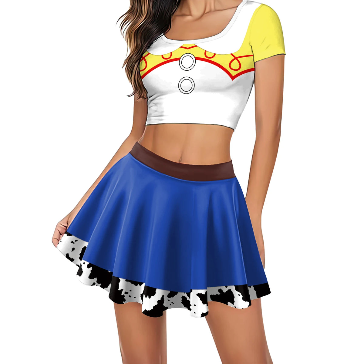 Déguisement Jessie - Ensemble Haut Jupe Cheerleader Adulte