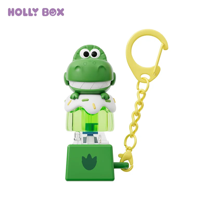 Rex Sleutelhanger - Groene geglazuurde Pudding Keycap Hanger