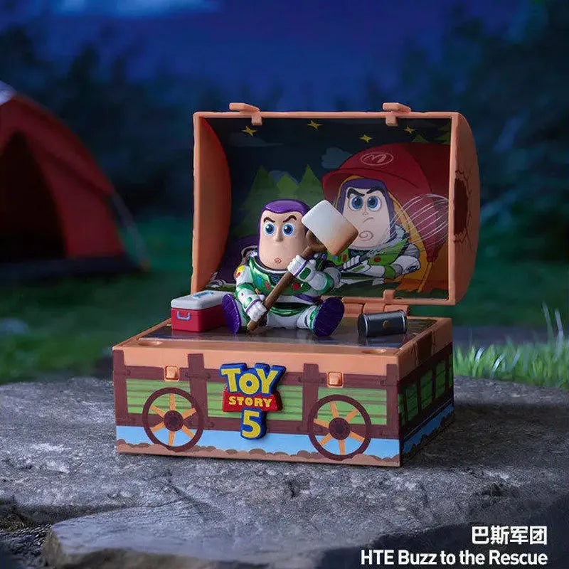Buzz Lightyear Figurine - Blind Box Night Camping Scene