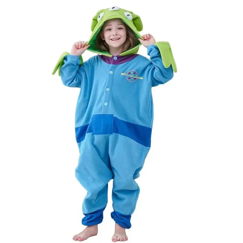 Alien Costume - Adult Three-Eye Fleece Suit