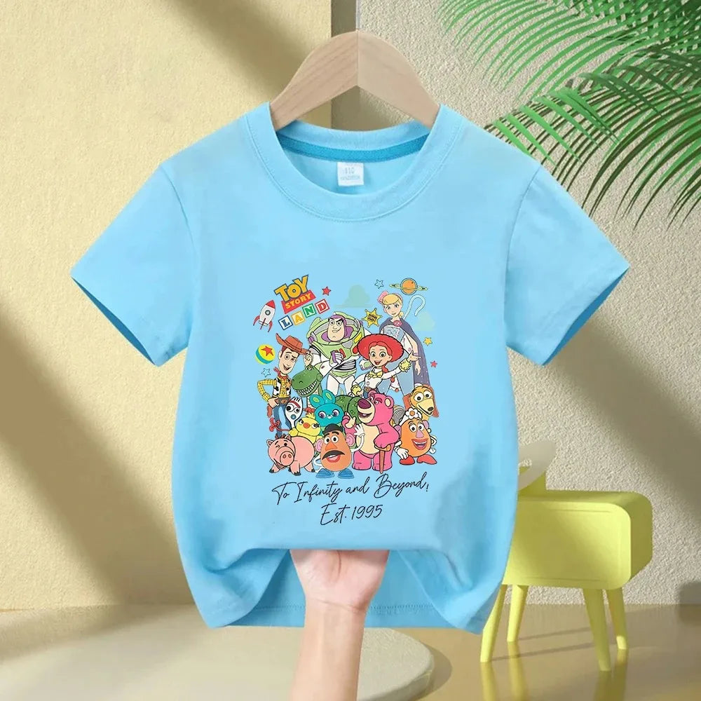 Toy Story T-Shirt – Toy Story Land Charaktere Gruppe Weißer Hintergrund