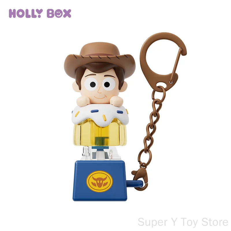 Woody Buzz Jessie The Shepherdesss Rex & Alien Schlüsselanhänger – 6-teiliges Pudding-Keycap-Set