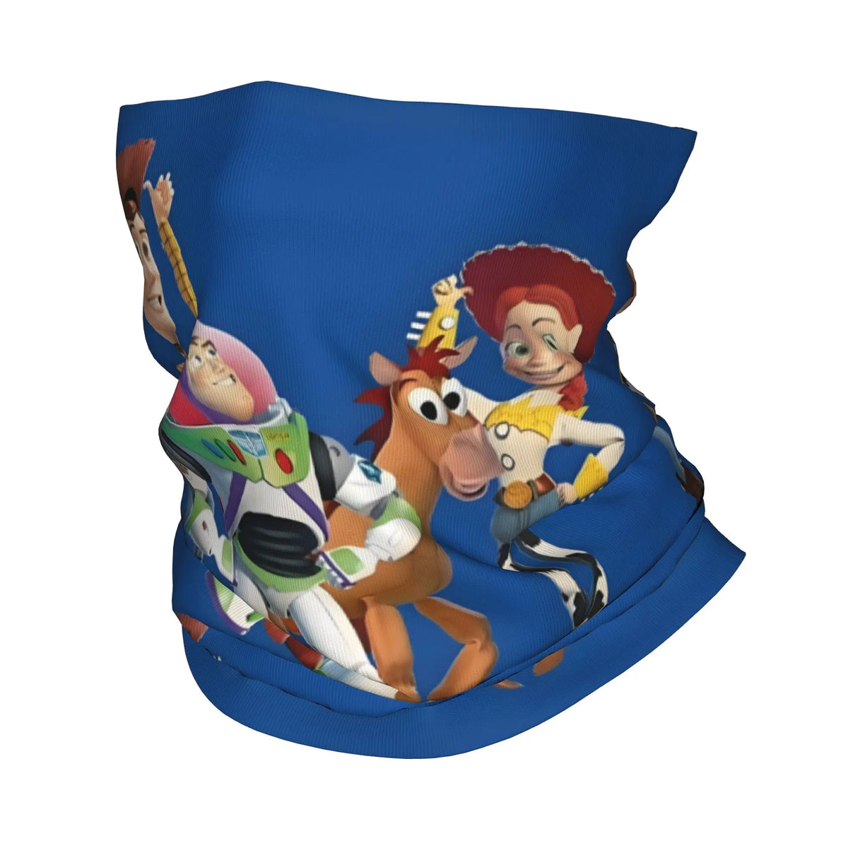 Toy Story Choker – Woody Buzz Jessie Bully Blauer Hintergrund