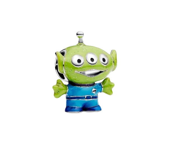 Sheriff's Star-Armband – Kleiner grüner Mann Alien-Anhänger