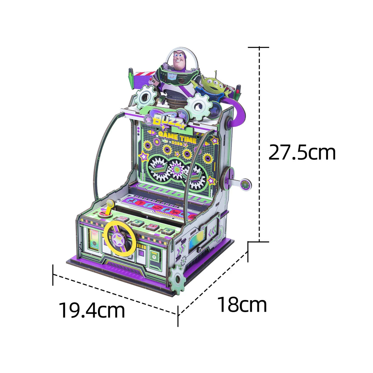 Rompecabezas 3D Metálico Buzz Lightyear - Kit de Ensamblaje Dispensador de Monedas (Coin Pusher)