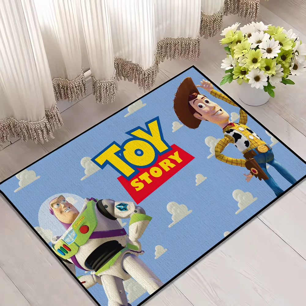Woody & Buzz Teppich – Toy Story Cloudy Sky Logo