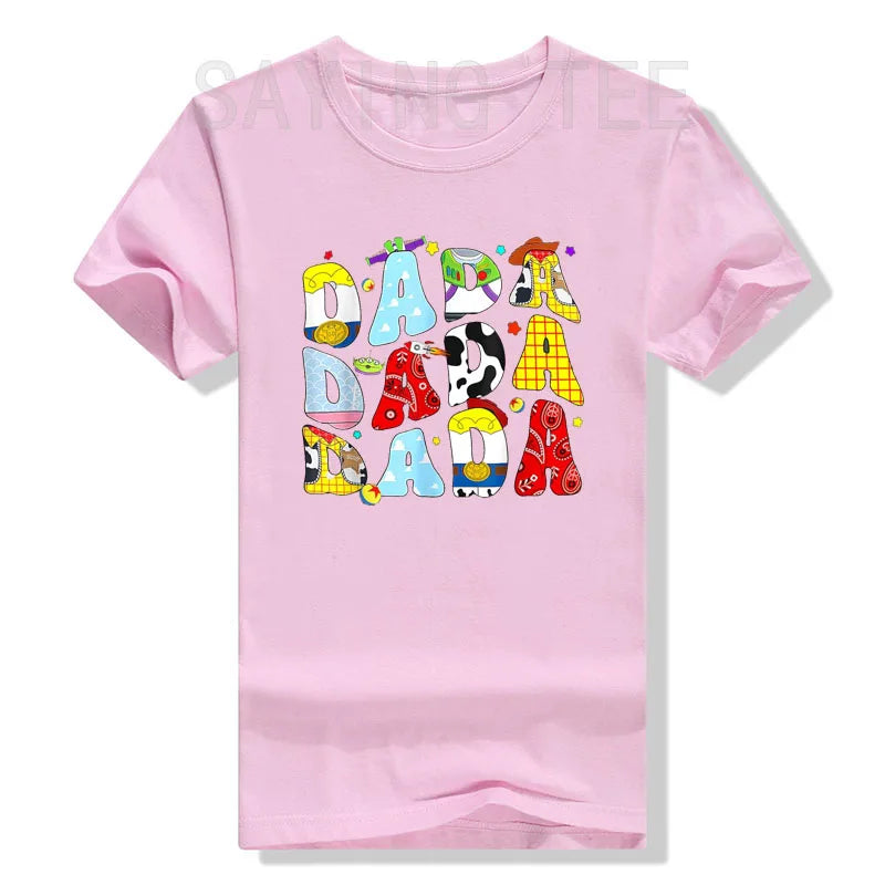 Toy Story T-shirt - Tekst "Dada Dada Dada" karaktermotieven
