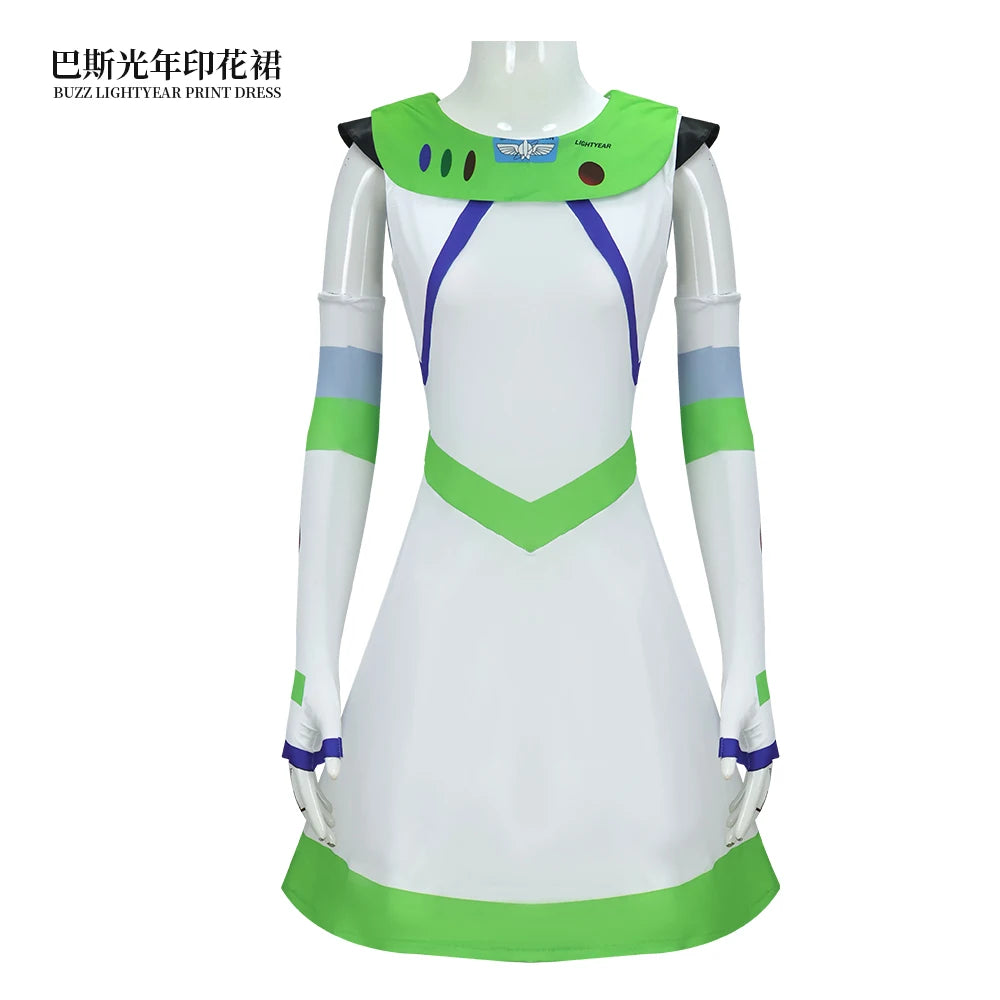 Costume Buzz Lightyear - Abito Tuta Donna Set Completo