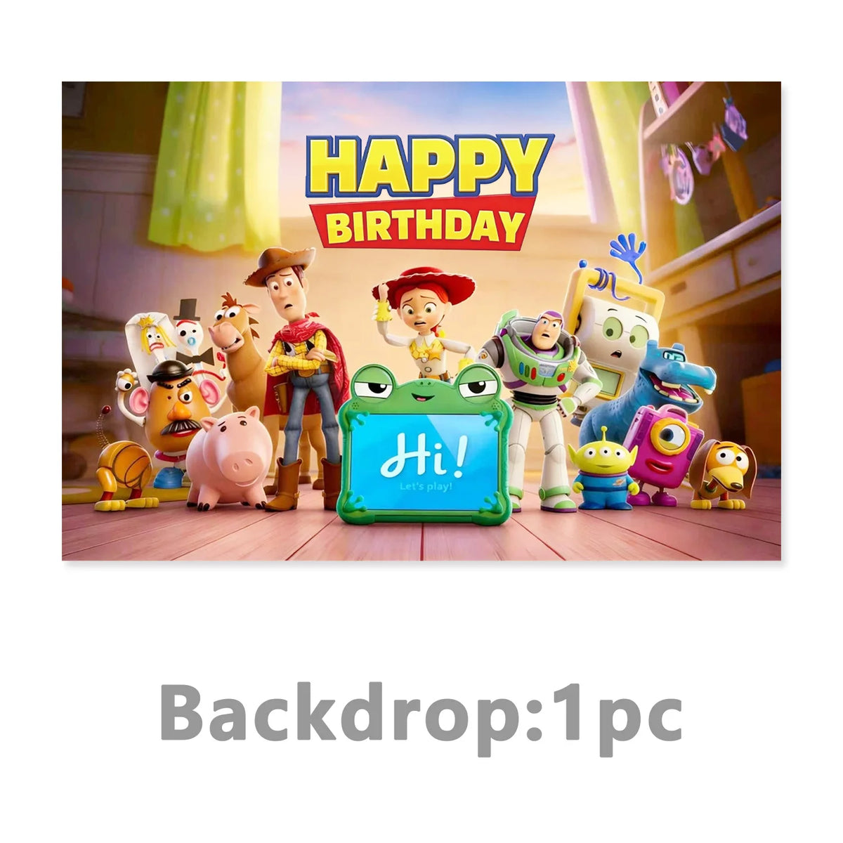 Kit Decoración Cumpleaños Toy Story 5 y Lilypad - Pancarta, Globos, Adornos para Tartas