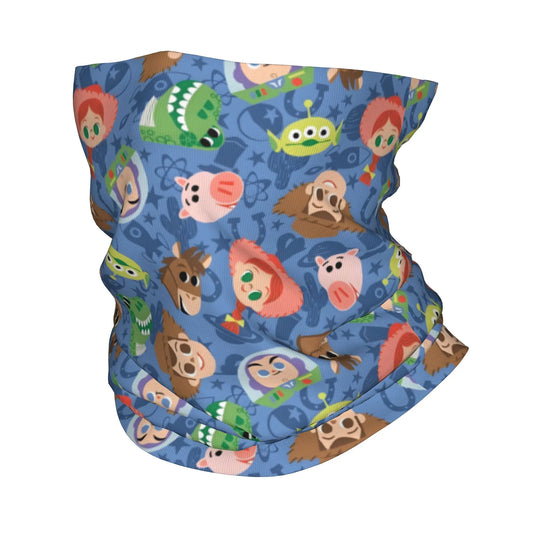 Toy Story Bandana – Kopfporträts mit blauem Hintergrund