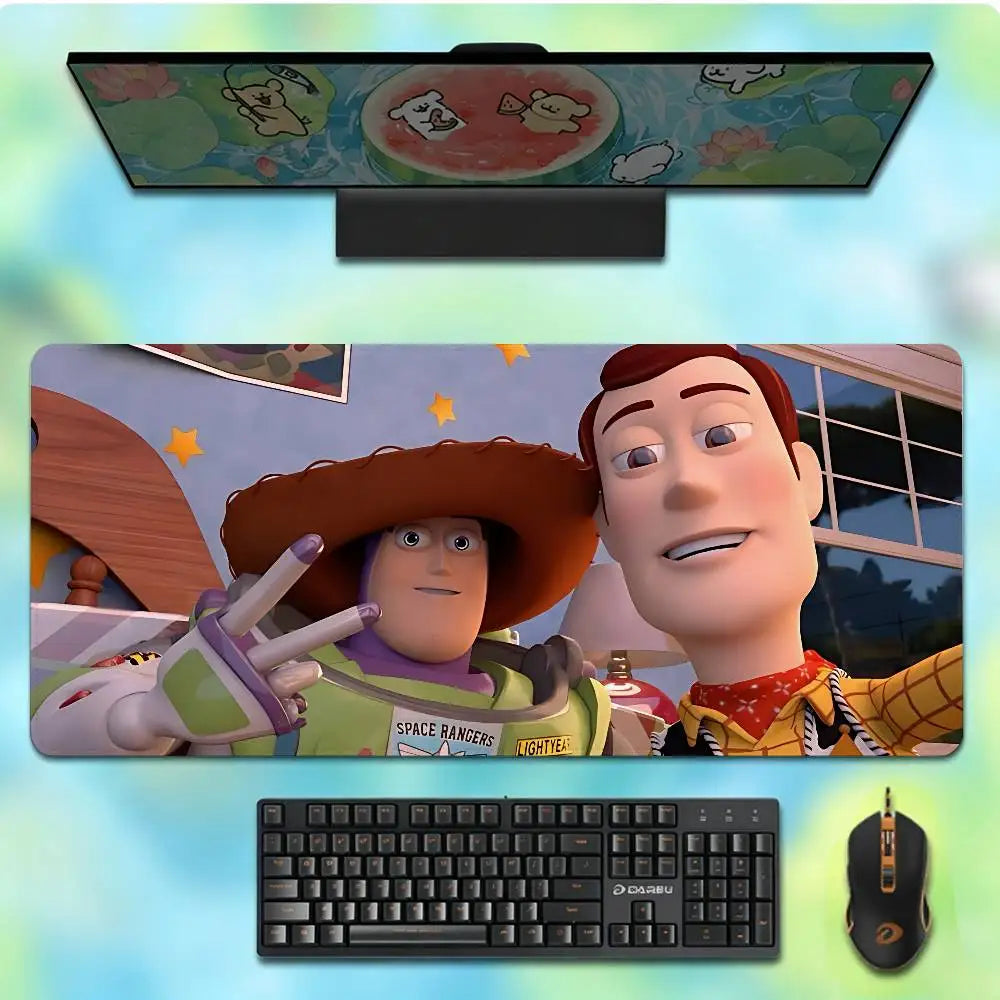 Toy Story Muismat - Woody en Buzz Close-up