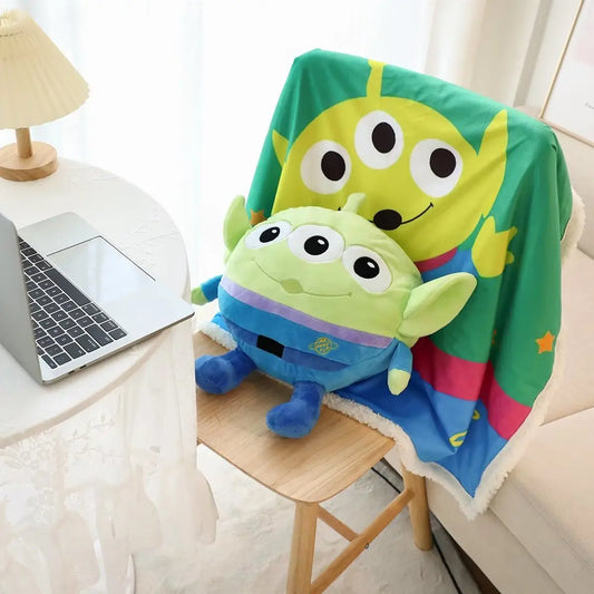Alien Cushion – Plüschig und Zwei-in-Eins-Karo