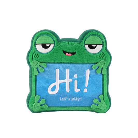 Lilypad-Plüschtier – Frosch-Schlüsselanhänger "Hallo! Lass uns spielen!"