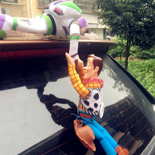 Action figure Woody - Bambola da appendere per auto 45cm braccio teso
