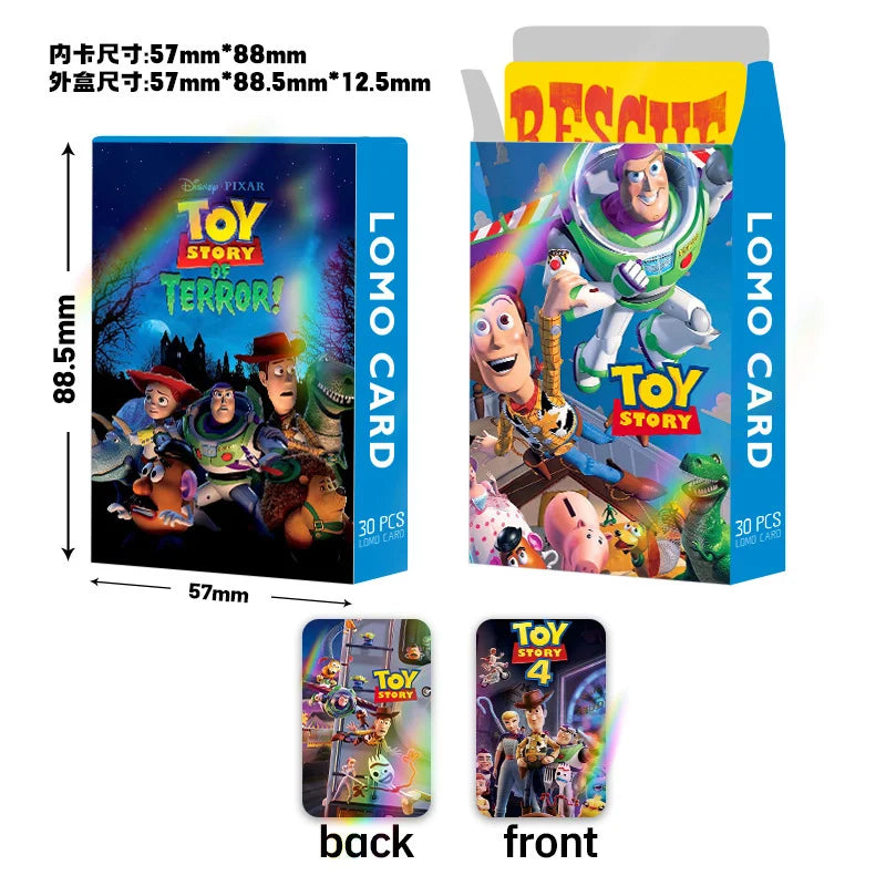 Tarjetas LOMO Toy Story - Lote 30 Tarjetas Fotográficas Doble Cara