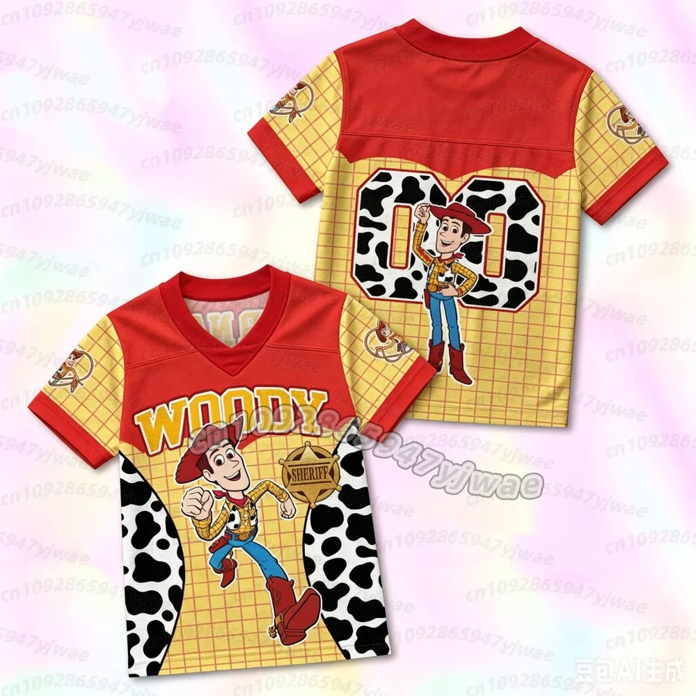 Woody T-Shirt – Goldkariertes Kuhledertrikot