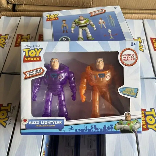 Figurine Buzz l'Éclair - Duo Transparent Orange Violet