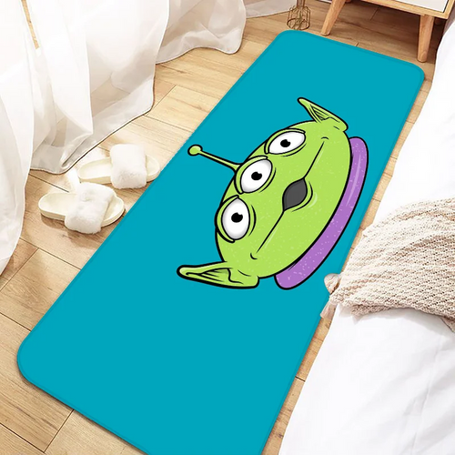 Alien Rug - Langwerpige turquoise achtergrond
